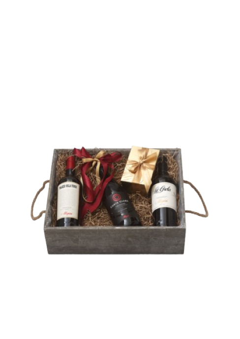GIFT TRIPLE GREY BOX - ITALIAN RED