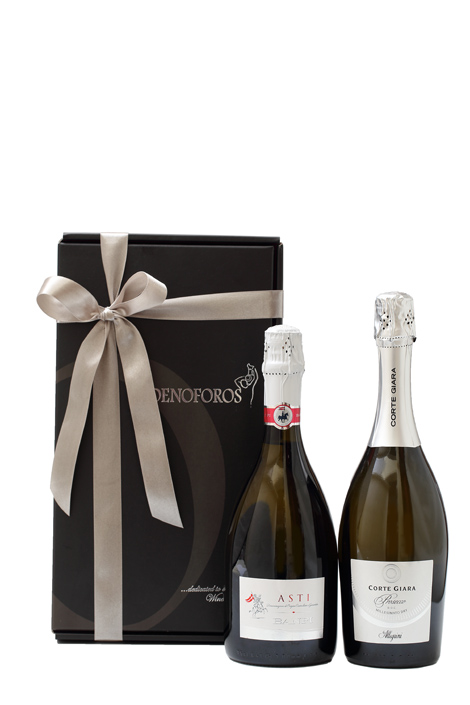 GIFT DOUBLE BOX - WHITE SPARKLING